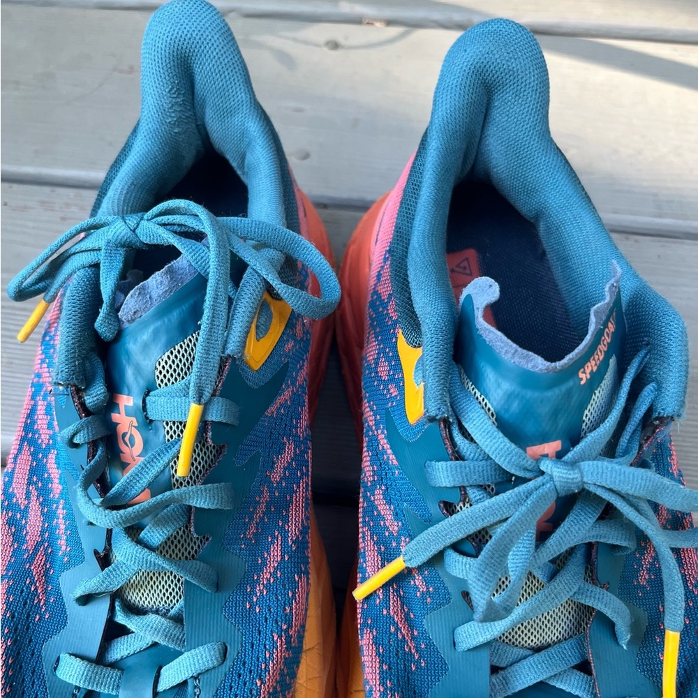 Hoka Women's Sneakers - Teal and Orange - Picture 5 of 9